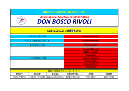 Organigramma - A.S.D. Don Bosco Rivoli