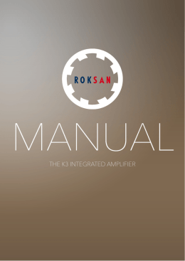 manuale - Roksan