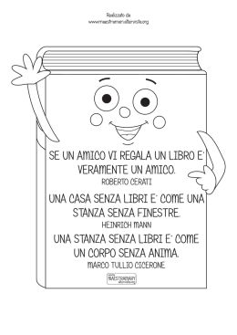 libri animati con frasi da colorare, ritagliare e