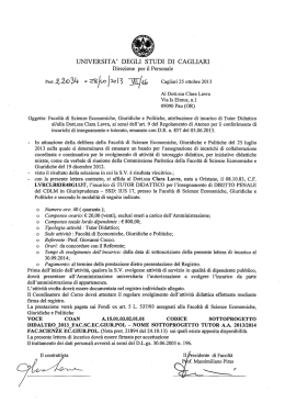 Lettera contratto DOTT.ssa CLARA LAVRA (22034)