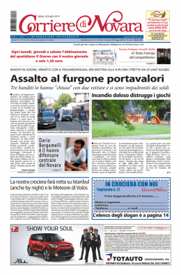 Prima Pagina - Corriere di Novara