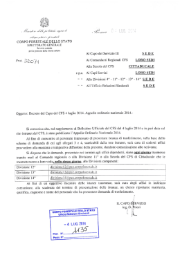 leggi tutto - UGL Corpo Forestale