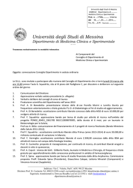 Odg CD 24 03 2014 - Università degli Studi di Messina