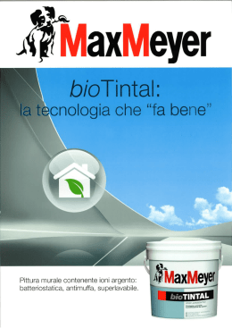 Pittura murale contenente ioni argento: