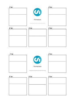 Tagliando formazione Pallavolo