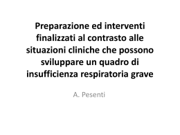 Preparazione ed interventi finalizzati al contrasto alle situazioni