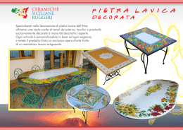 Pietra lavica - Ceramiche Siciliane Ruggeri
