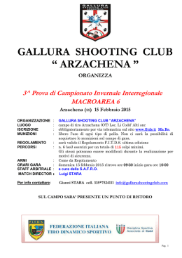 GALLURA SHOOTING CLUB “ ARZACHENA ”