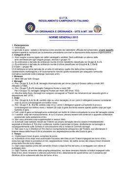 Regolamento ex ord300mt 2015 - Unione Italiana Tiro a Segno