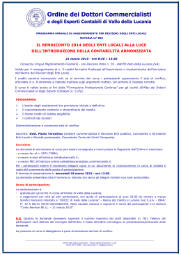 Programma - ODCEC di Vallo della Lucania