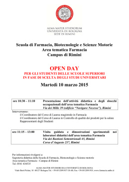 Open day 2015 Rimini