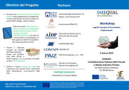 Brochure Workshop Piloting Progetto SME_QUAL