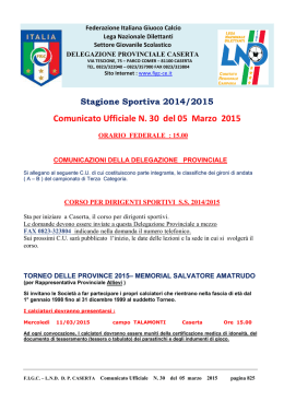 C.U. 30 2014-2015 - FIGC