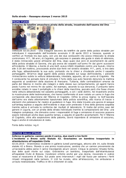 Leggi la rassegna del 2 marzo 2015