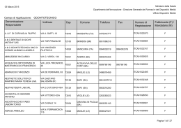 Regione Puglia - Ministero della Salute