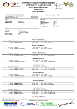 pordenonesi - start list