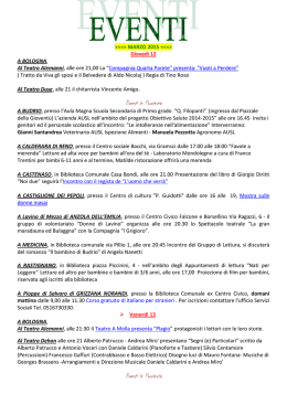Eventi in Provincia Eventi in Provincia