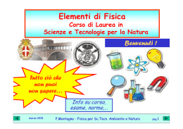 Elementi di Fisica - Pavia Fisica Home Page