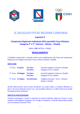 Campionato Regionale Individuale Fossa Olimpica