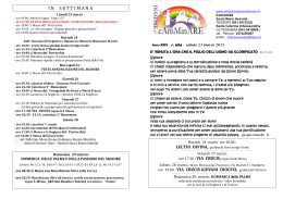 Foglietto Settimanale (.pdf) - Parrocchia Santa Maria Assunta