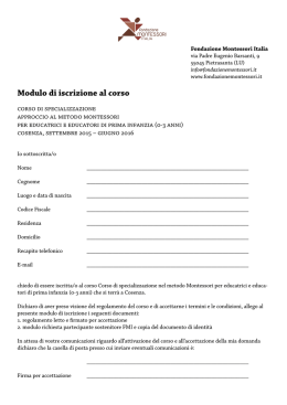 Corso Cosenza iscrizione.pdf - Fondazione Montessori Italia