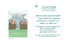 Casa di Cristallo - Associazione Italia Armenia