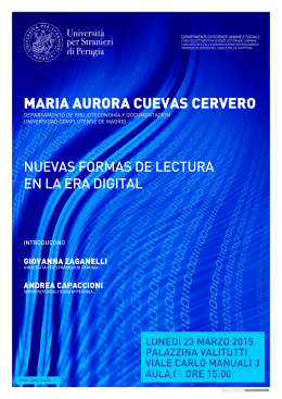 MARIA AURORA CUEVAS CERVERO - Università per Stranieri di