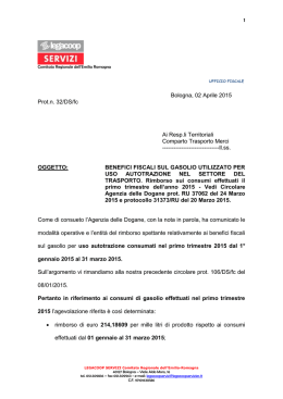 1 Bologna, 02 Aprile 2015 Prot.n. 32/DS/fc Ai