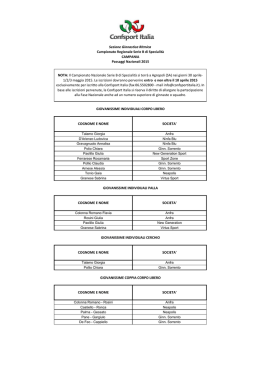 campania - Confsport Italia