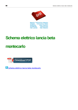 Schema elettrico lancia beta montecarlo