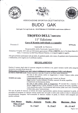 11&deg; Trofeo Amicizia - S.K.I.-I.