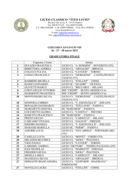 LICEO CLASSICO &ldquo;TITO LIVIO&rdquo;