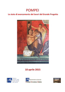 POMPEI - Ministero per i Beni e le Attivit&agrave; Culturali