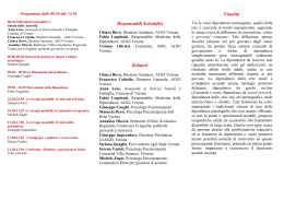 Responsabili Scientifici Relatori Finalit&agrave;