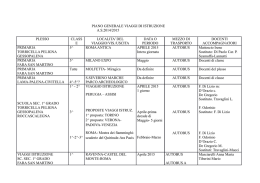 PIANO GENER VIAGGI ISTRUZIONE 2014-15
