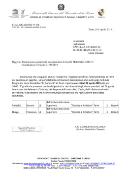 liceo scientifico statale "renato donatelli"