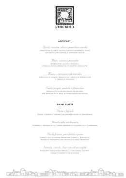 Scarica menu PDF - Fattoria di Cinciano