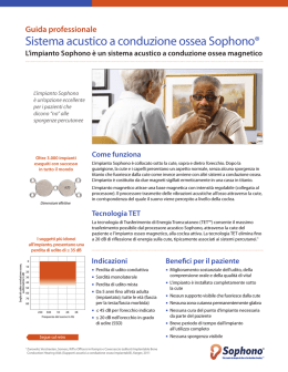 Sistema acustico a conduzione ossea Sophono®