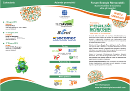 Forum Energie Rinnovabili: INVITO OMAGGIO