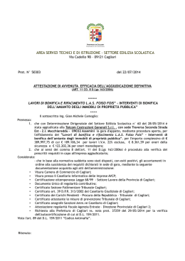 attestazione in pdf - Provincia di Cagliari