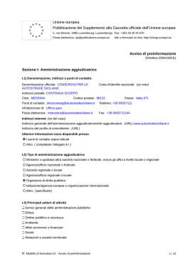 preinformazione - Consorzio per le Autostrade Siciliane