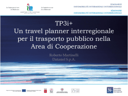 TP3i+: un travel planner interregionale per il trasporto - 3i-plus