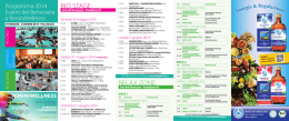 (vedi programma Bio Stage e Relax Zone).