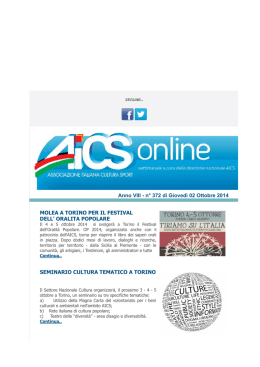 AICS ON LINE N° 372 del 02/10/2014