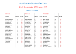 Classifica Archimede_2014 - Liceo Classico e Scientifico Euclide