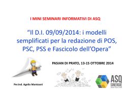 000 DI 09.09.2014 Seminario semplificazione POS.PSC.PSS.FO
