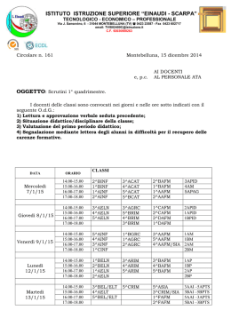 161 circolare - scrutini primo quadrimestre - IIS EINAUDI