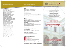 (AAA): dalla diagnosi alla terapia - Programma