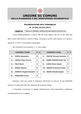 PERMUTA IMMOBILI &ndash; APPROVAZIONE PERIZIA ESTIMATIVA.