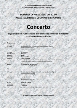 Locandina Concerto vlc tavernerio 06-04-14